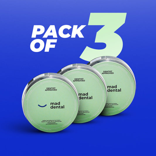 MAD Teeth Whitening Powder - Pack of 3 (Extra 15% OFF)
